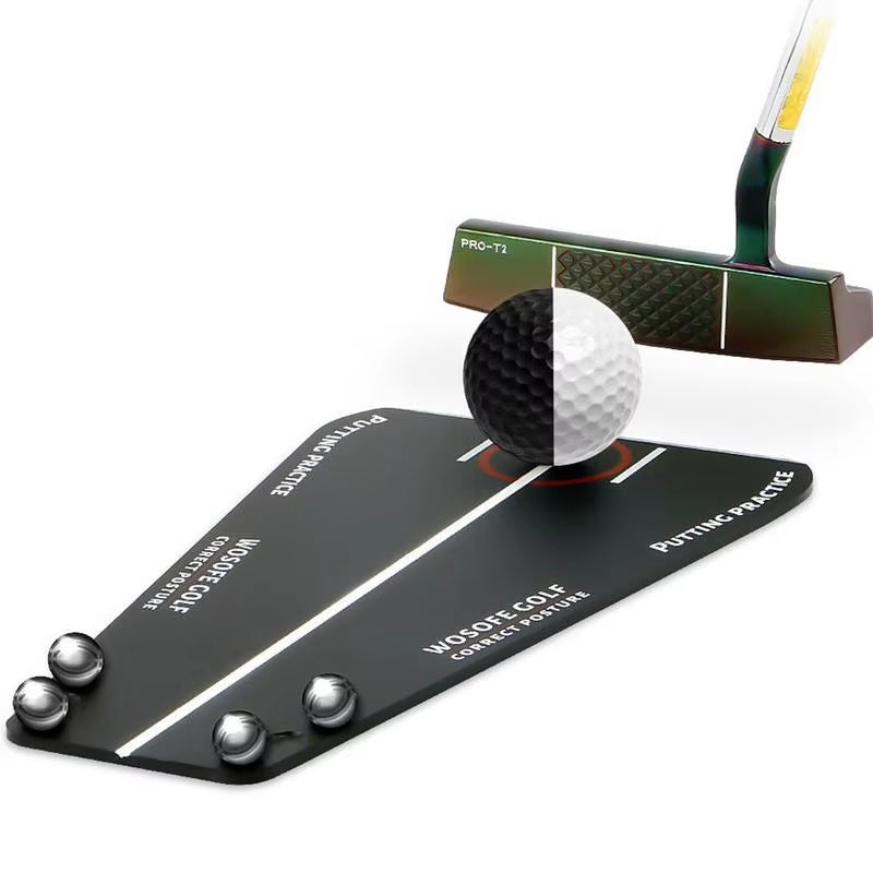 Professional Golf Putting Track Board - Putter Trajectory Balancer for Enhanced Training and Practice