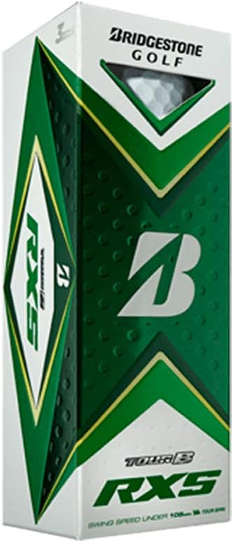 Bridgestone Tour B RXS (Two Dozen) Golf Balls | Multi-Packs | REACTIV Cover Technology | Softer Feel & Maximum Greenside Spin